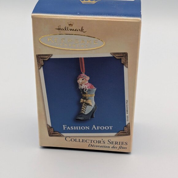 Hallmark Keepsake Fashion Afoot 2002, 3rd Final in the Series Porcelain Ornament - Picture 9 of 12